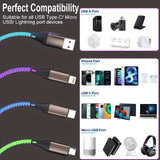 LuminaFlow™ | 3-in-1 Fast Charging RGB LED Cable