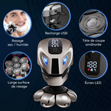 BaldCare Pro™ rasoir électrique tête, rasoir barbe homme, rasoir crâne, grooming homme, rasoir rechargeable, soin masculin