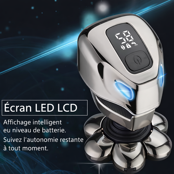 BaldCare Pro™ rasoir électrique tête, rasoir barbe homme, rasoir crâne, grooming homme, rasoir rechargeable, soin masculin