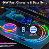LuminaFlow™ | 3-in-1 Fast Charging RGB LED Cable