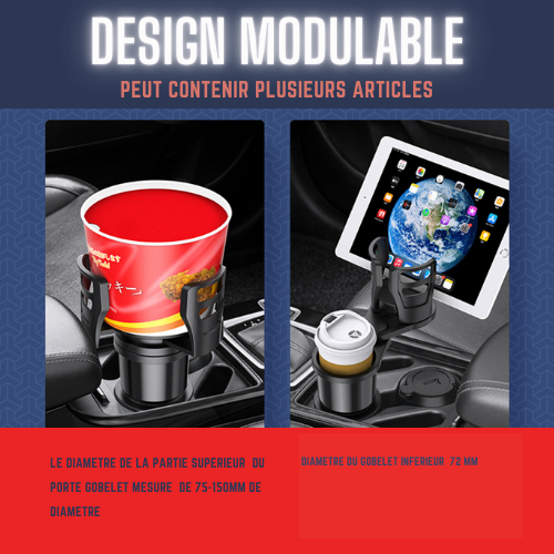 P4 DESIGN™ | Le Porte Gobelet Multiple Récipients - UTI DESIGN